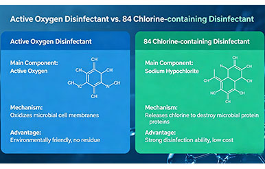 Why is Active Oxygen Disinfectants Different from 84 Chlorine-based Disinfectants?
